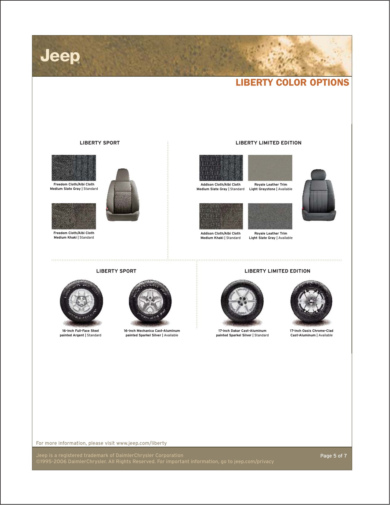 2007 Jeep Liberty Brochure Page 4